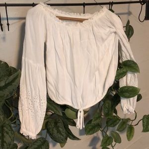 White summer blouse